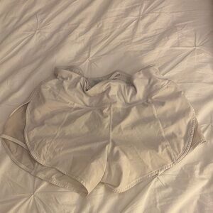 White lululemon shorts size 4